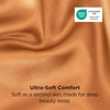 Bedsure Satin Pillowcase Standard Set of 2, Silky Pillow Cases, White | Similar to Silk Pillow Cases, Decorative Covers, Room Decor, Gifts for Women Men, Envelope Closure, For Hair Skin, 20″ x 26″(23 – Orange)