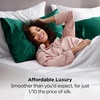 Bedsure Satin Pillowcase Standard Set of 2, Silky Pillow Cases, White | Similar to Silk Pillow Cases, Decorative Covers, Room Decor, Gifts for Women Men, Envelope Closure, For Hair Skin, 20″ x 26″(13 – Dark Green)