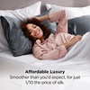 Bedsure Satin Pillowcase Standard Set of 2, Silky Pillow Cases, White | Similar to Silk Pillow Cases, Decorative Covers, Room Decor, Gifts for Women Men, Envelope Closure, For Hair Skin, 20″ x 26″(28 – Space Grey)