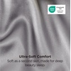 Bedsure Satin Pillowcase Standard Set of 2, Silky Pillow Cases, White | Similar to Silk Pillow Cases, Decorative Covers, Room Decor, Gifts for Women Men, Envelope Closure, For Hair Skin, 20″ x 26″(05 – Dark Grey)