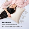 Bedsure Satin Pillowcase with Zipper, Similar to Silk Pillow Cases 2 Pack, Satin Pillow Cases Queen, Silky & Soft Beige Pillow Covers Hair and Skin, Valentines Day Gifts for Women Men, 20×30 Inches(01 – Beige – Zipper)