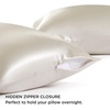 Bedsure Satin Pillowcase with Zipper, Similar to Silk Pillow Cases 2 Pack, Satin Pillow Cases Queen, Silky & Soft Beige Pillow Covers Hair and Skin, Valentines Day Gifts for Women Men, 20×30 Inches(15 – Blush Pink – Zipper)