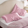 Bedsure Satin Pillowcase with Zipper, Similar to Silk Pillow Cases 2 Pack, Satin Pillow Cases Queen, Silky & Soft Beige Pillow Covers Hair and Skin, Valentines Day Gifts for Women Men, 20×30 Inches(15 – Blush Pink – Zipper)