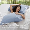 Bedsure Zipper Pillow Cases Queen Size from Rayon Derived from Bamboo | Cooling Pillowcase for Hot Sleepers, Soft & PureWoven Pillow Covers, Gift, Light Blue, 20×30 Inches(09 – Light Blue)