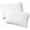 Bedsure Queen Pillow Cases Set of 2 – White Brushed Microfiber Pillowcase 2 Pack, Super Soft Pillowcase, Pillow Shams Covers with Envelope Closure for Kids, Wrinkle, Fade Resistant, 20×30 Inches(02 – White)