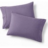 Bedsure Queen Pillow Cases Set of 2 – White Brushed Microfiber Pillowcase 2 Pack, Super Soft Pillowcase, Pillow Shams Covers with Envelope Closure for Kids, Wrinkle, Fade Resistant, 20×30 Inches(08 – Grayish Purple)