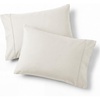 Bedsure Queen Pillow Cases Set of 2 – White Brushed Microfiber Pillowcase 2 Pack, Super Soft Pillowcase, Pillow Shams Covers with Envelope Closure for Kids, Wrinkle, Fade Resistant, 20×30 Inches(15 – Linen)
