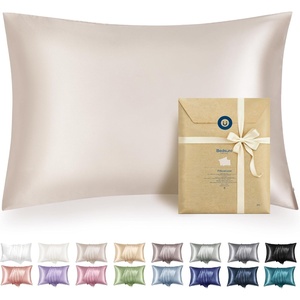 Bedsure Satin Pillowcase with Zipper, Similar to Silk Pillow Cases 2 Pack, Satin Pillow Cases Queen, Silky & Soft Beige Pillow Covers Hair and Skin, Valentines Day Gifts for Women Men, 20×30 Inches(01 – Beige – Zipper)