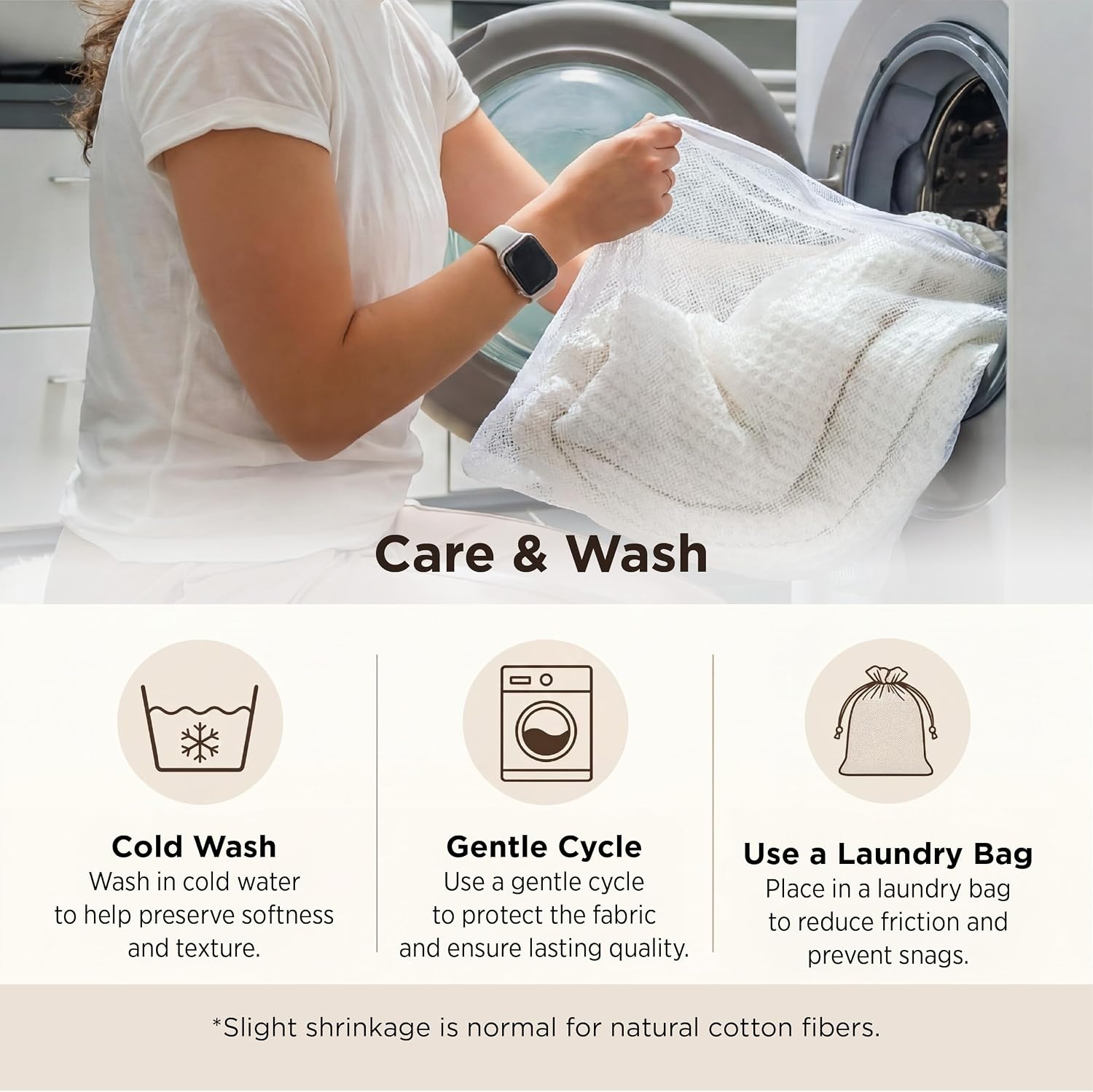 image:imageBedsure 100 Cotton Blanket Queen Size for Bed Cooling Breathable and Soft for Summer and Fall Thick Cozy Waffle Weave Blanket Gifts for Women White 90x90 Inches01 White