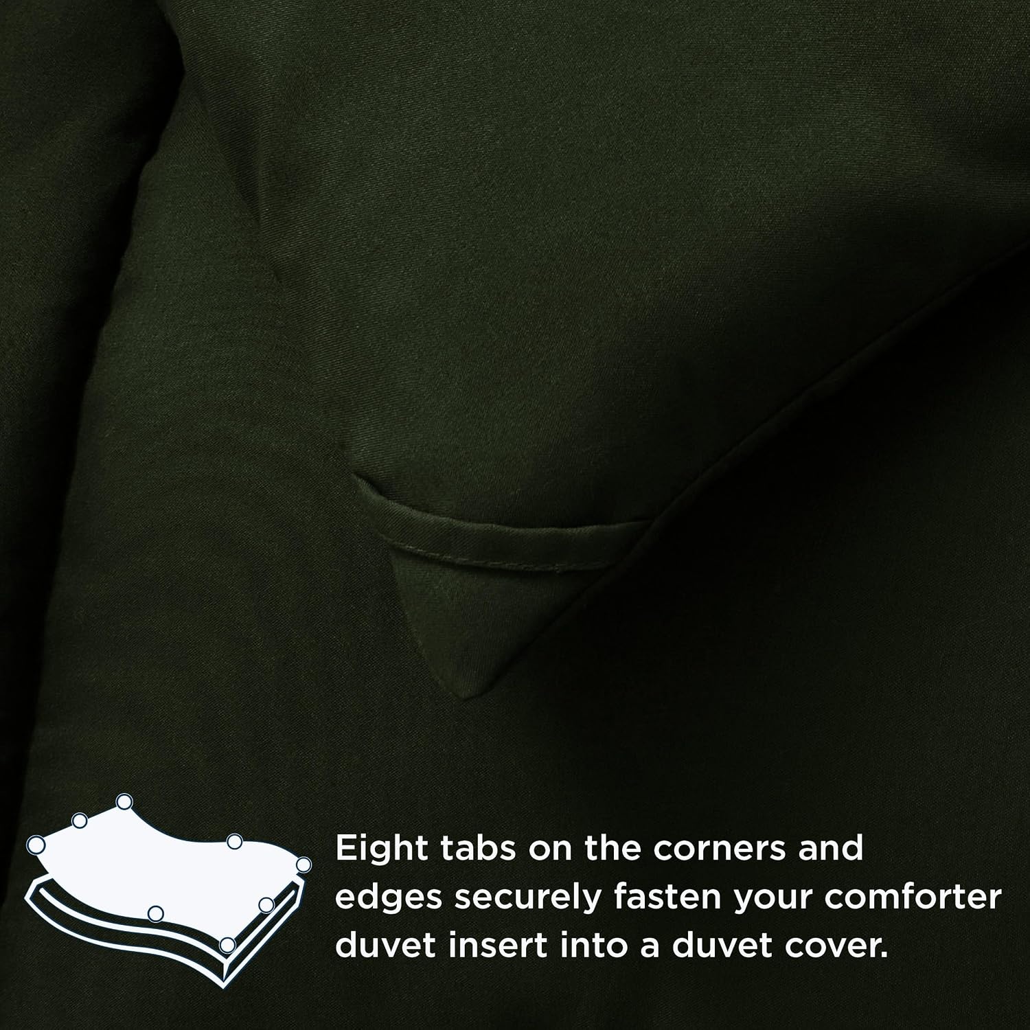image:imageBedsure Comforter Duvet Insert Quilted Comforters Queen Size All Season Duvet GentleSoft Down Alternative Bedding Blanket with 8 Tabs Gifts for WomenMen White Queen 88 x 88 InchesOlive Green