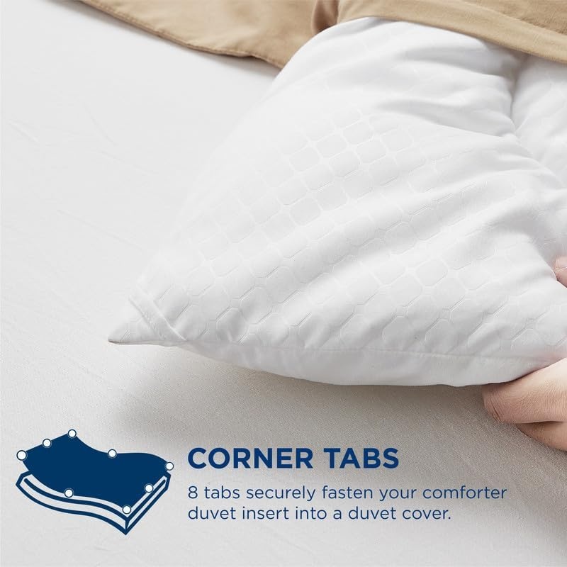 image:imageBedsure Comforter Duvet Insert Quilted Comforters Queen Size All Season Duvet GentleSoft Down Alternative Bedding Blanket with 8 Tabs Gifts for WomenMen White Queen 88 x 88 InchesIvory