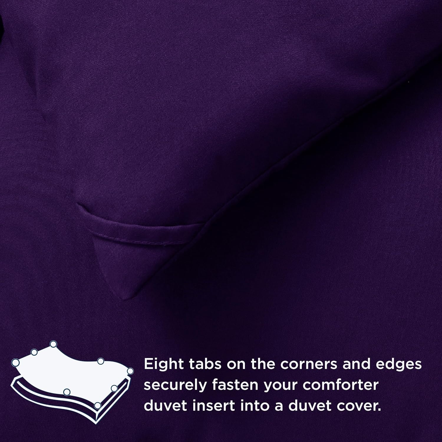 image:imageBedsure Comforter Duvet Insert Quilted Comforters Queen Size All Season Duvet GentleSoft Down Alternative Bedding Blanket with 8 Tabs Gifts for WomenMen White Queen 88 x 88 InchesPurple