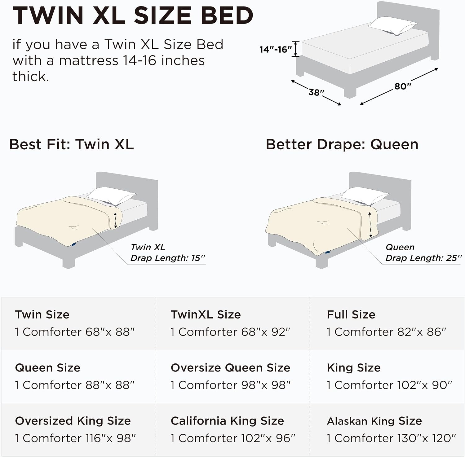 image:imageBedsure Comforter Duvet Insert Quilted Comforters Queen Size All Season Duvet GentleSoft Down Alternative Bedding Blanket with 8 Tabs Gifts for WomenMen White Queen 88 x 88 InchesLight Grey