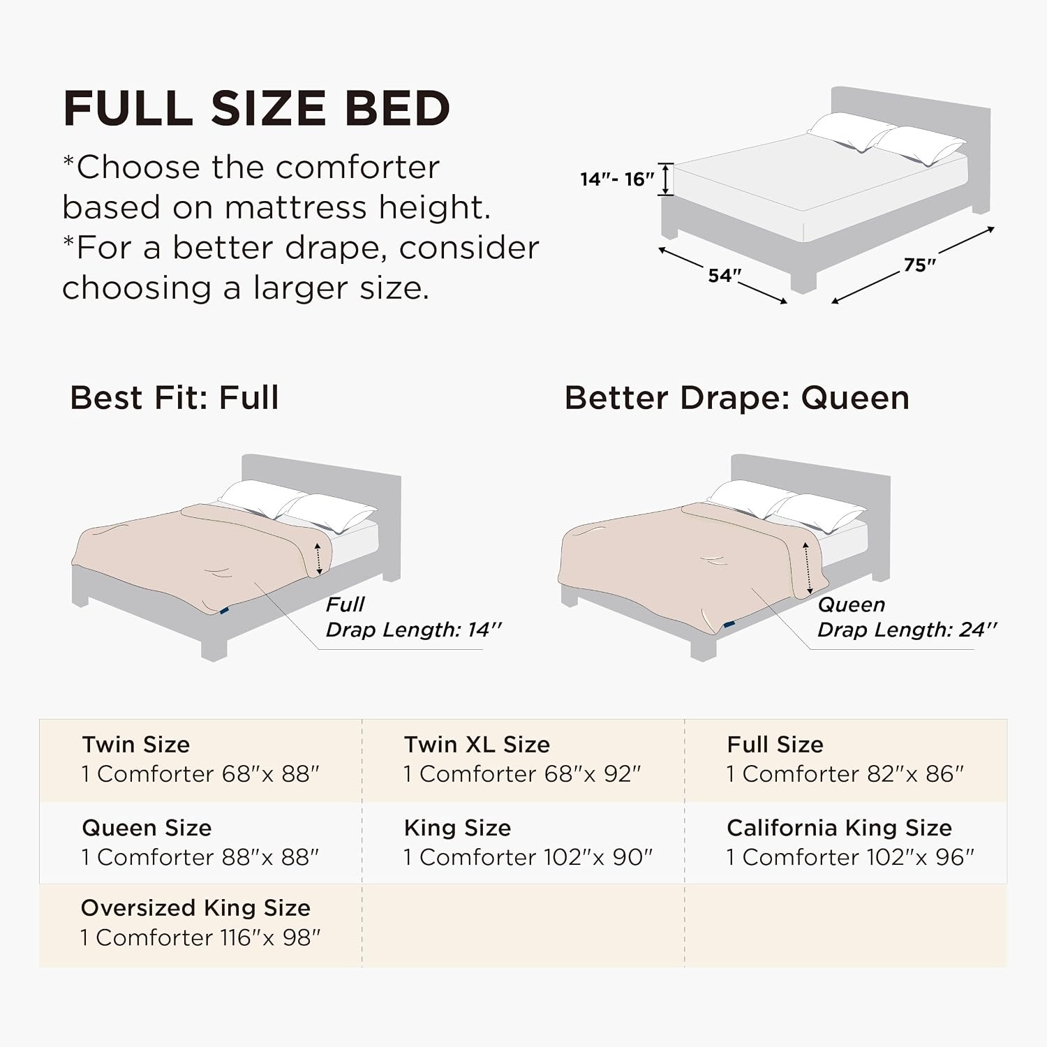 image:imageBedsure Comforters Queen Size Duvet Insert Quilted Down Alternative Comforter Ultra Soft Lightweight Comforter Blanket for Bed with 8 Tabs Machine Washable 88x88 in WhiteBlackGrey