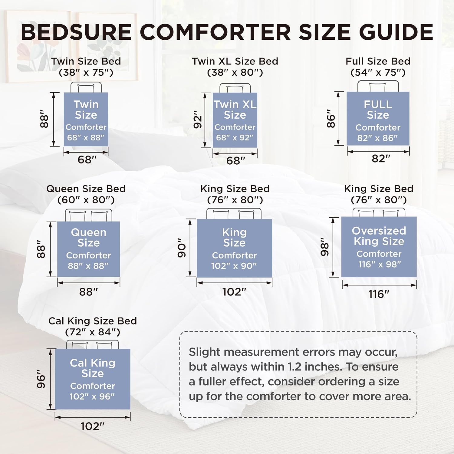image:imageBedsure Comforters Queen Size Duvet Insert Quilted Down Alternative Comforter Ultra Soft Lightweight Comforter Blanket for Bed with 8 Tabs Machine Washable 88x88 in WhiteBlackGrey