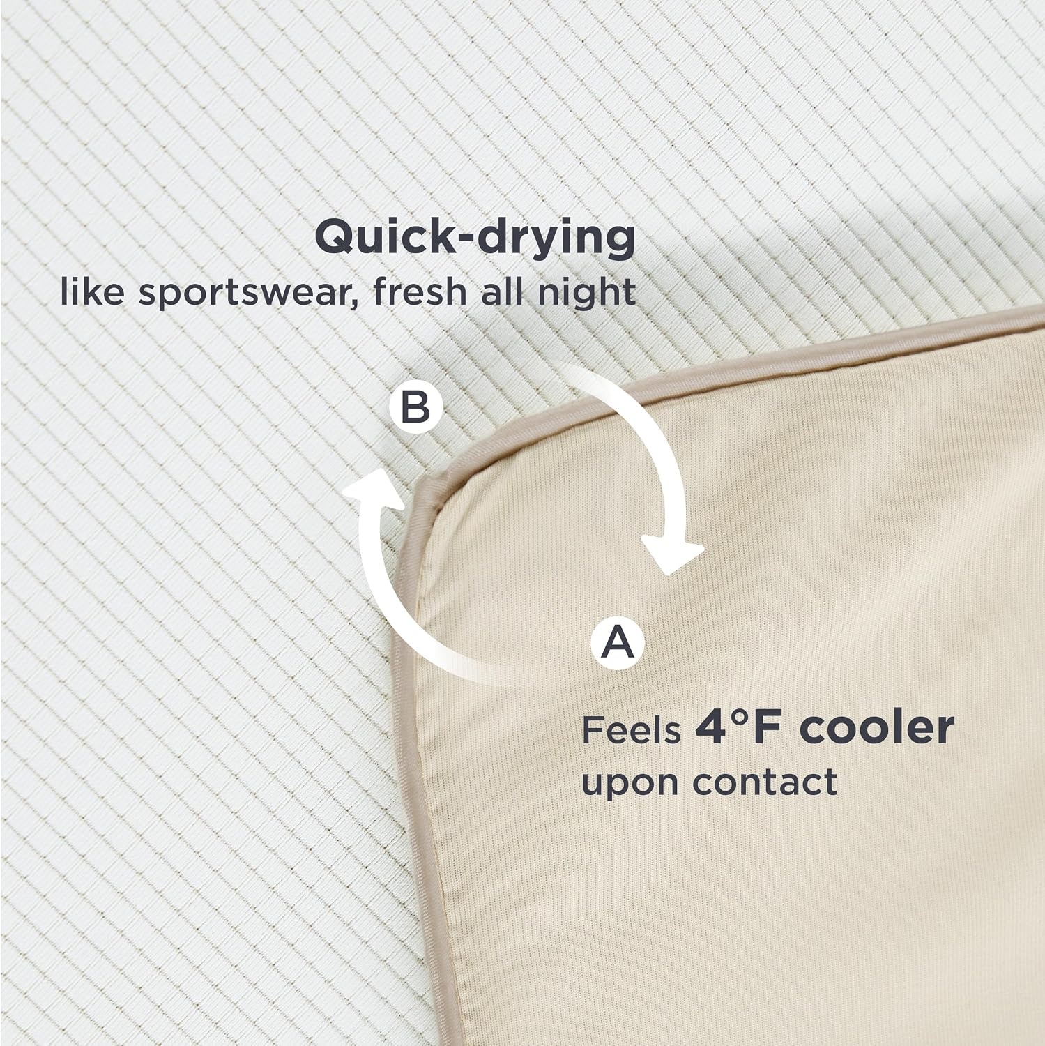 image:imageBedsure Cooling Blankets for Hot Sleepers Cooling Comforter Ice Cold Summer Blanket Queen Size for Bed Lightweight Breathable DoubleSided Comforter for Night Sweats Blue 90x90 InchesIvory
