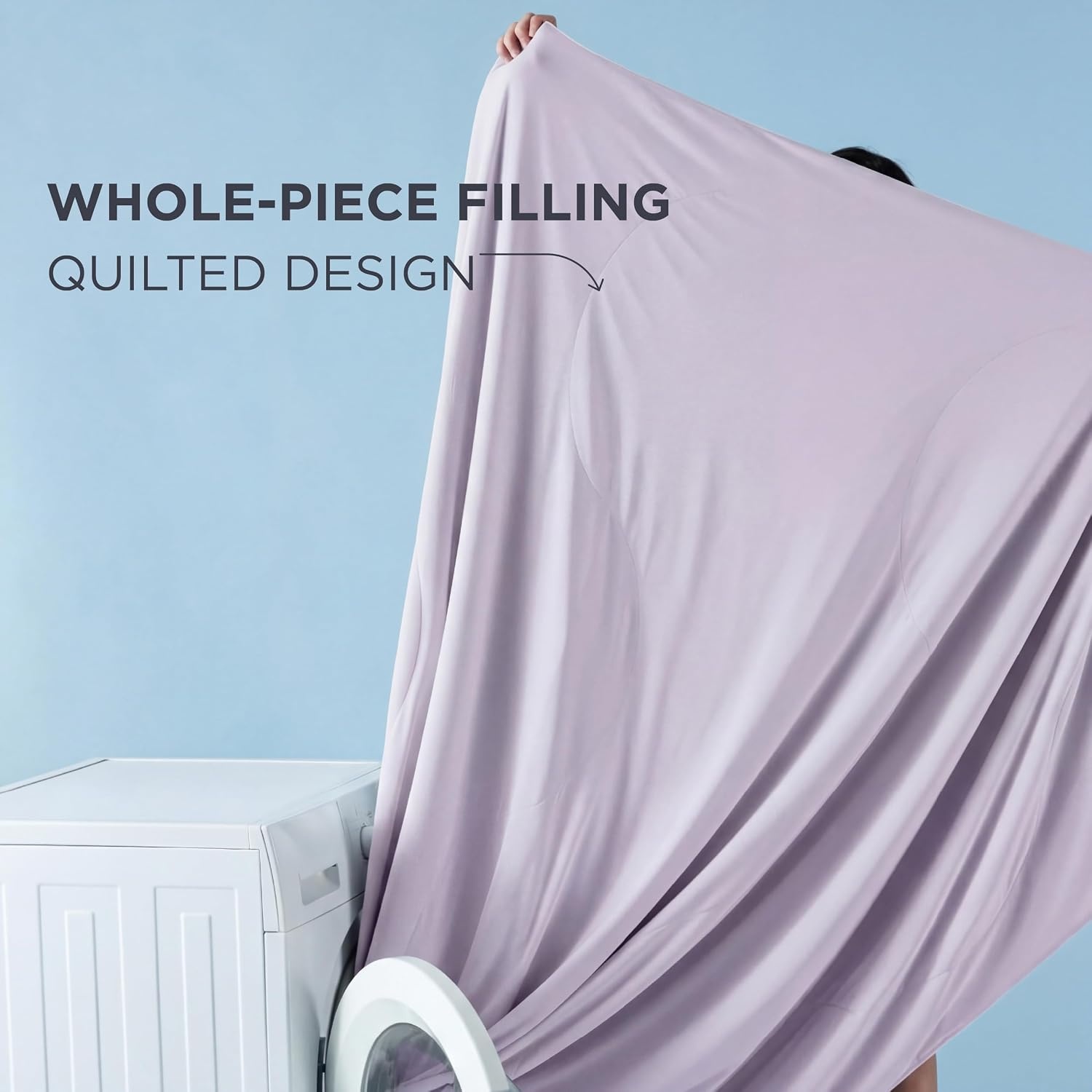 image:imageBedsure Cooling Blankets for Hot Sleepers Cooling Comforter Ice Cold Summer Blanket Queen Size for Bed Lightweight Breathable DoubleSided Comforter for Night Sweats Blue 90x90 InchesLavender