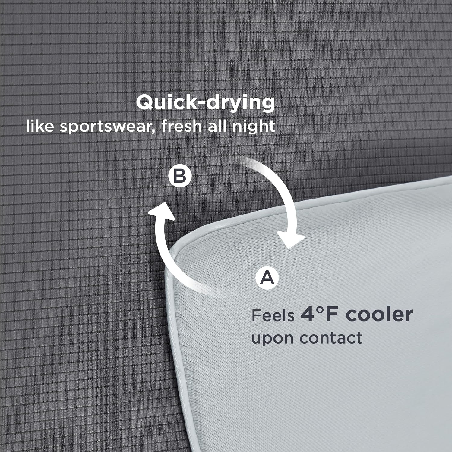 image:imageBedsure Cooling Blankets for Hot Sleepers Cooling Comforter Ice Cold Summer Blanket Queen Size for Bed Lightweight Breathable DoubleSided Comforter for Night Sweats Blue 90x90 InchesGrey