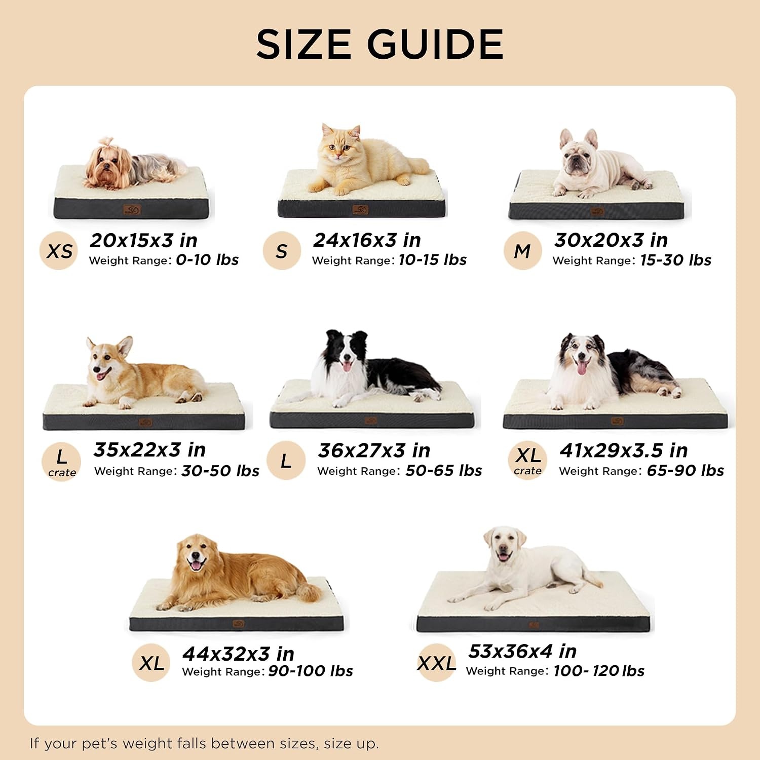 image:imageBedsure Cooling Dog Bed for Crate Large Breathable Pet Summer Bed 35 Inch Orthopedic Egg Crate Foam Cold Summer Pad Mat NonSlip Bottom Comfy Removable Washable Cover For Pets Up to 40 lbsGrey