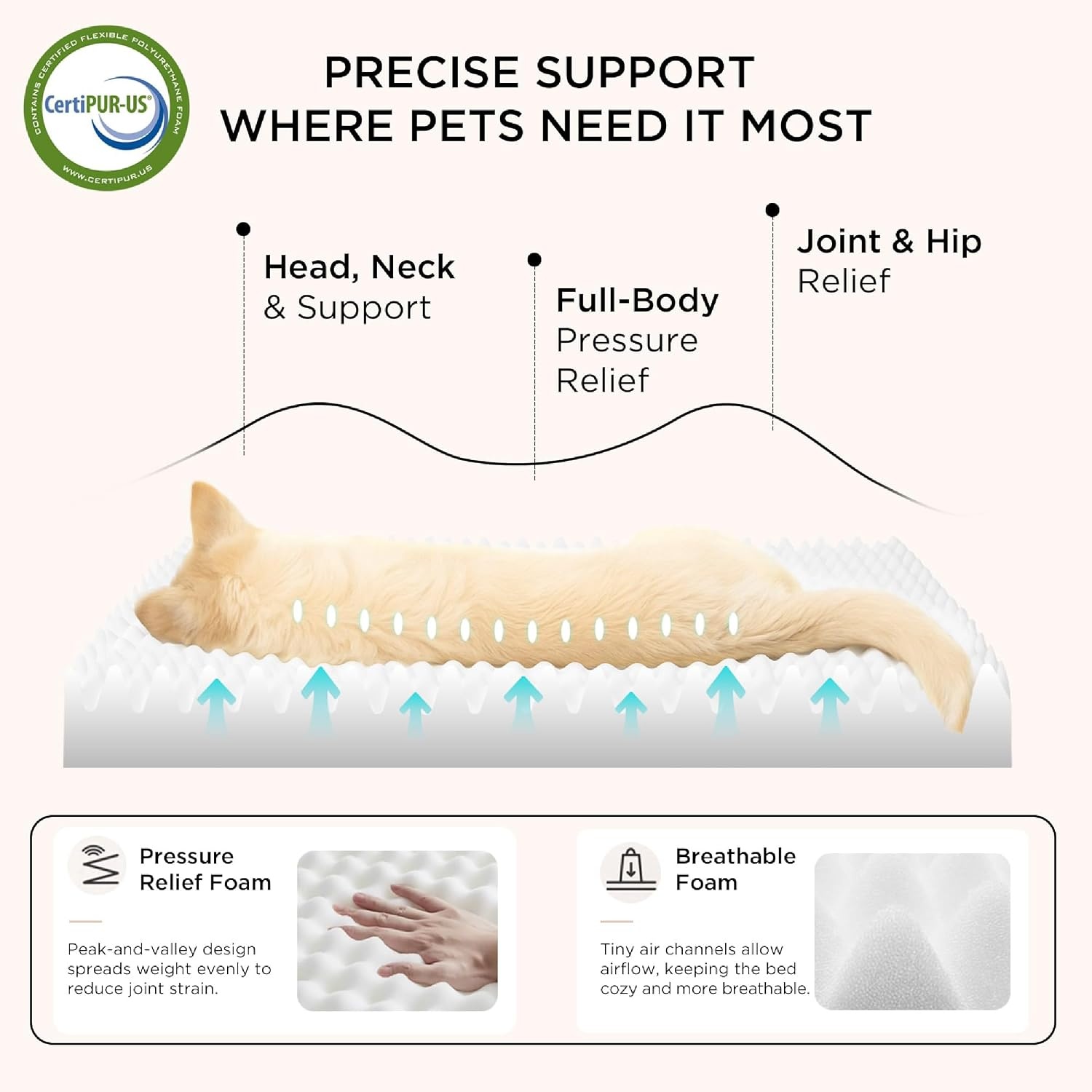 image:imageBedsure Cooling Dog Bed for Crate Large Breathable Pet Summer Bed 35 Inch Orthopedic Egg Crate Foam Cold Summer Pad Mat NonSlip Bottom Comfy Removable Washable Cover For Pets Up to 40 lbsBrown