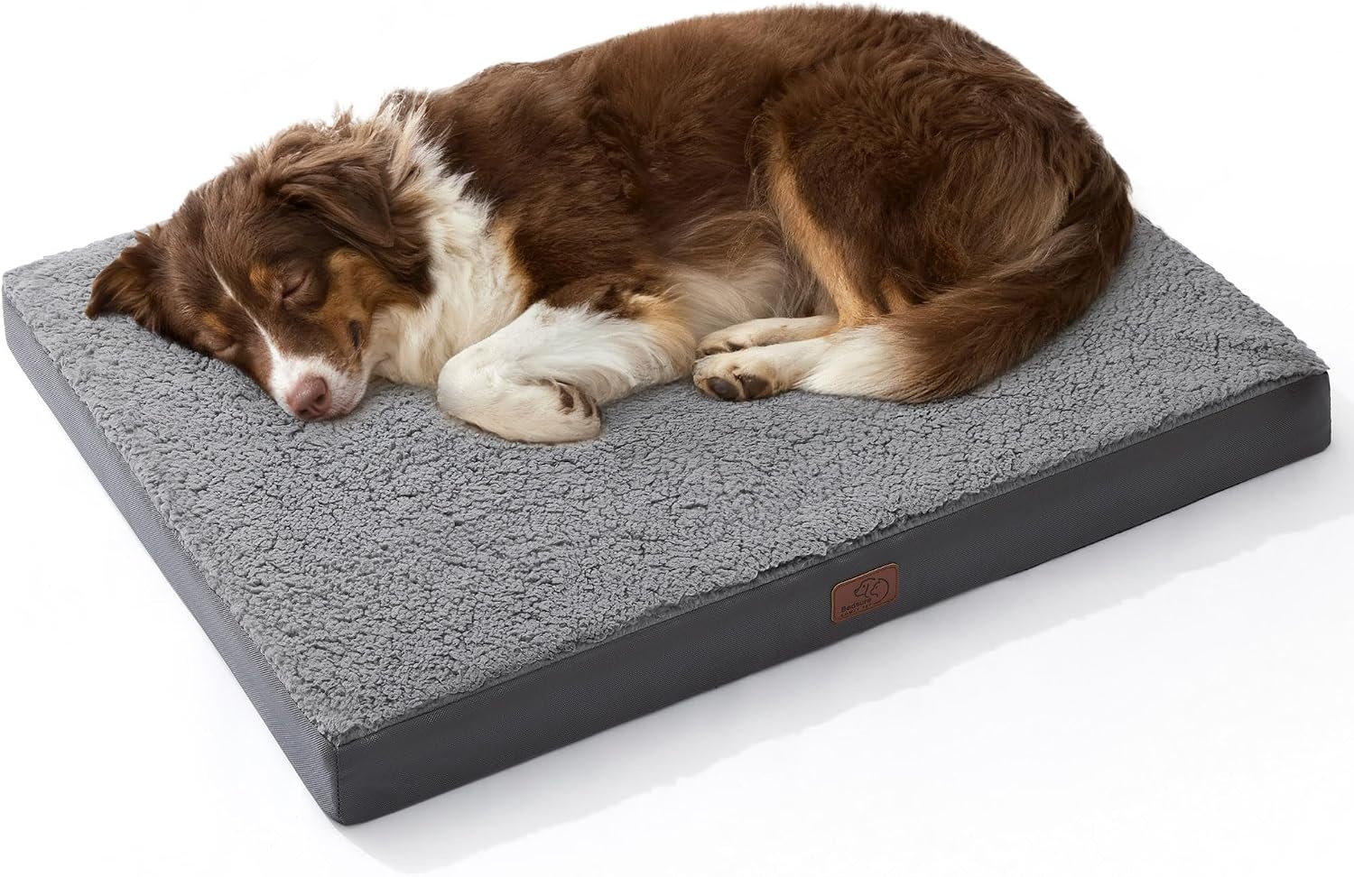image:imageBedsure Cooling Dog Bed for Crate Large Breathable Pet Summer Bed 35 Inch Orthopedic Egg Crate Foam Cold Summer Pad Mat NonSlip Bottom Comfy Removable Washable Cover For Pets Up to 40 lbsDark Grey