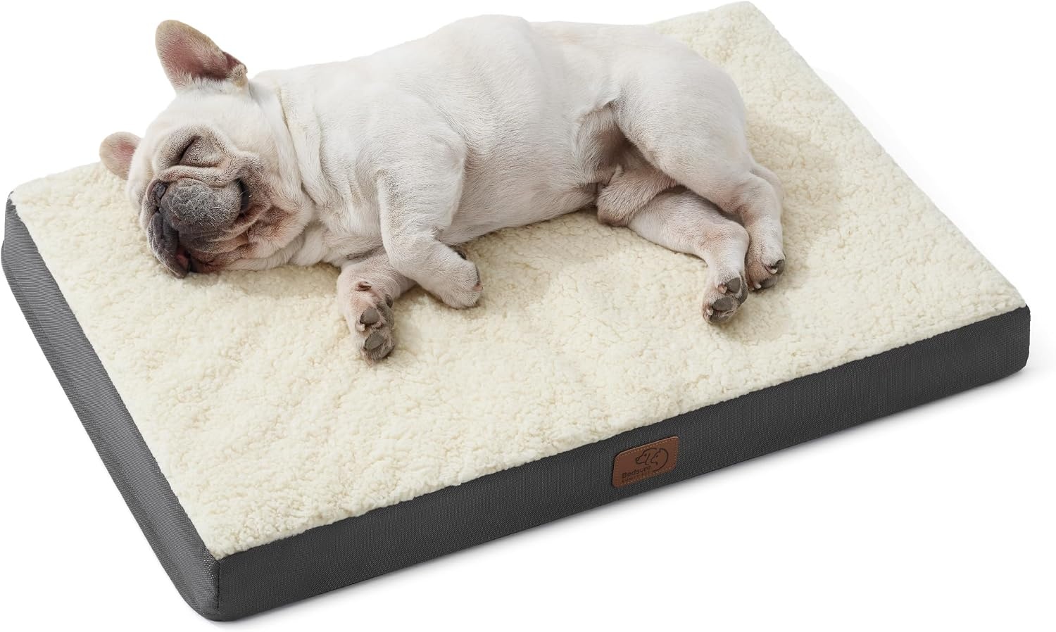 image:imageBedsure Cooling Dog Bed for Crate Large Breathable Pet Summer Bed 35 Inch Orthopedic Egg Crate Foam Cold Summer Pad Mat NonSlip Bottom Comfy Removable Washable Cover For Pets Up to 40 lbsGrey