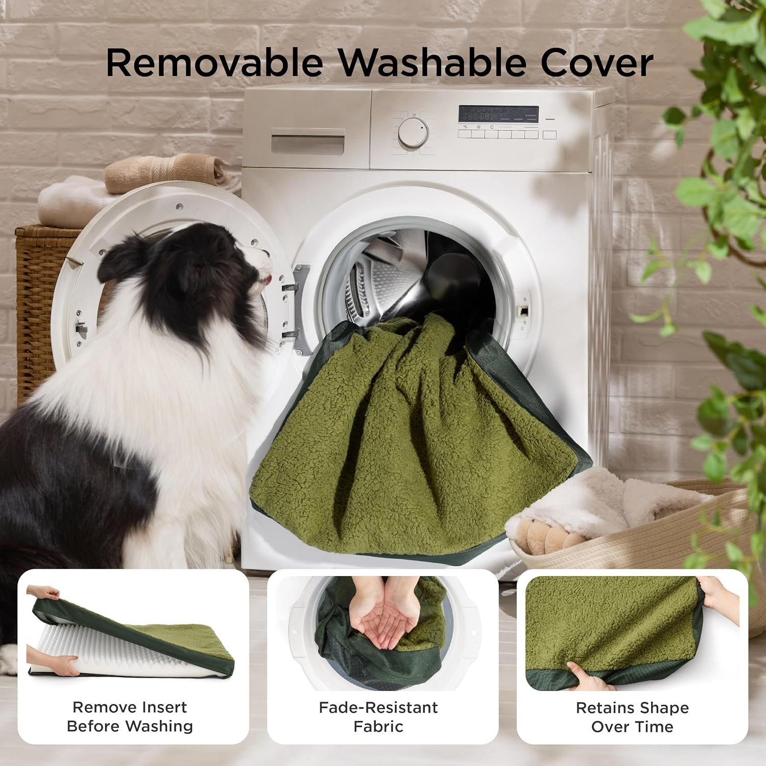 image:imageBedsure Cooling Dog Bed for Crate Large Breathable Pet Summer Bed 35 Inch Orthopedic Egg Crate Foam Cold Summer Pad Mat NonSlip Bottom Comfy Removable Washable Cover For Pets Up to 40 lbsDark Green
