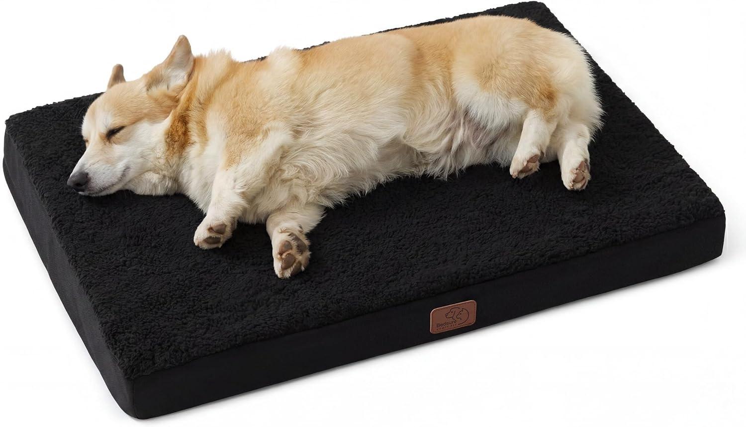 image:imageBedsure Cooling Dog Bed for Crate Large Breathable Pet Summer Bed 35 Inch Orthopedic Egg Crate Foam Cold Summer Pad Mat NonSlip Bottom Comfy Removable Washable Cover For Pets Up to 40 lbsBlack