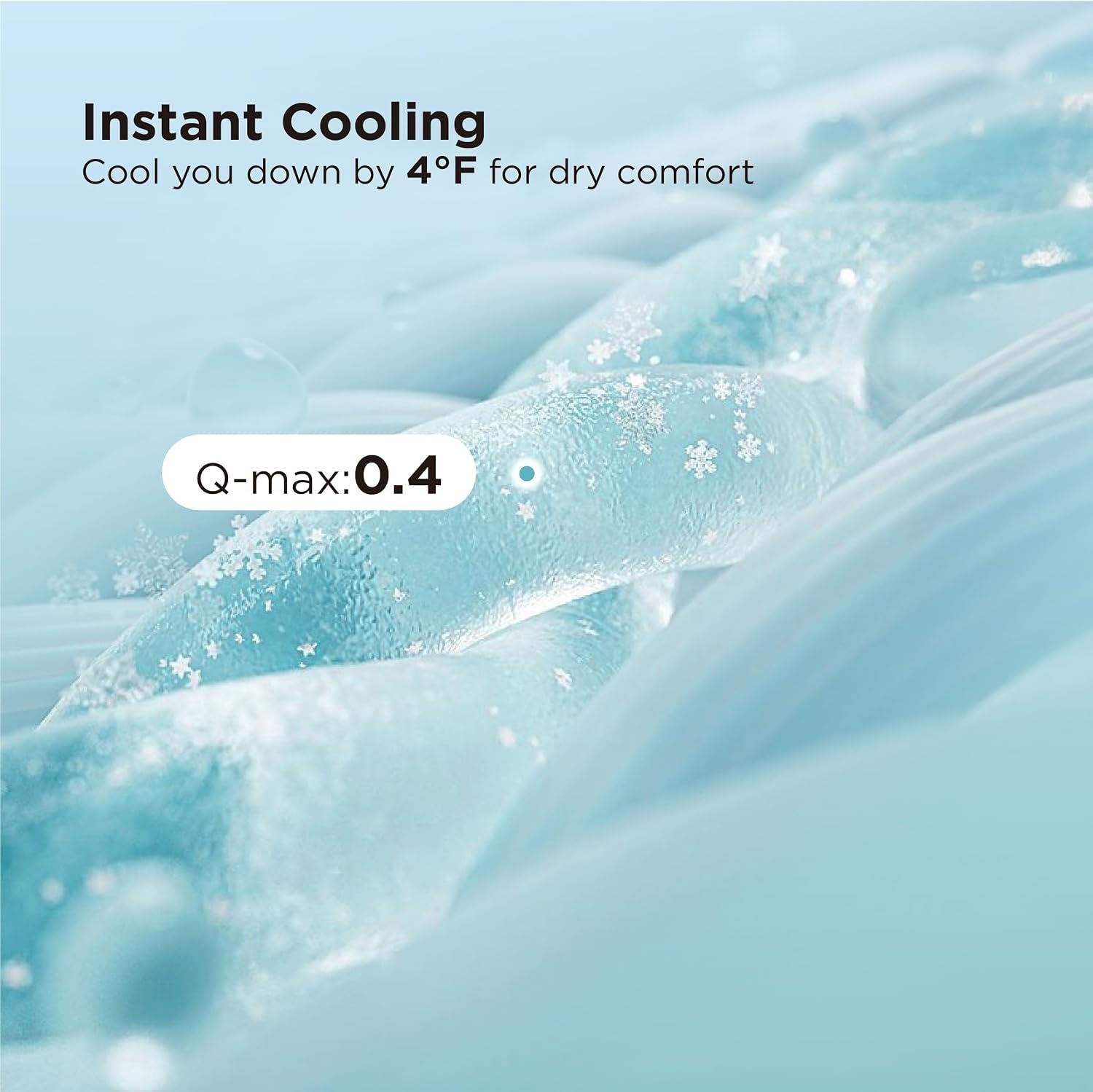 image:imageBedsure Cooling Fitted Sheet Only for Hot Sleeper King Size Blue Up to 16 Deep 360 Elastic Corner Straps QMax 04 Temperature Regulation Bedding for Night Sweats02 White