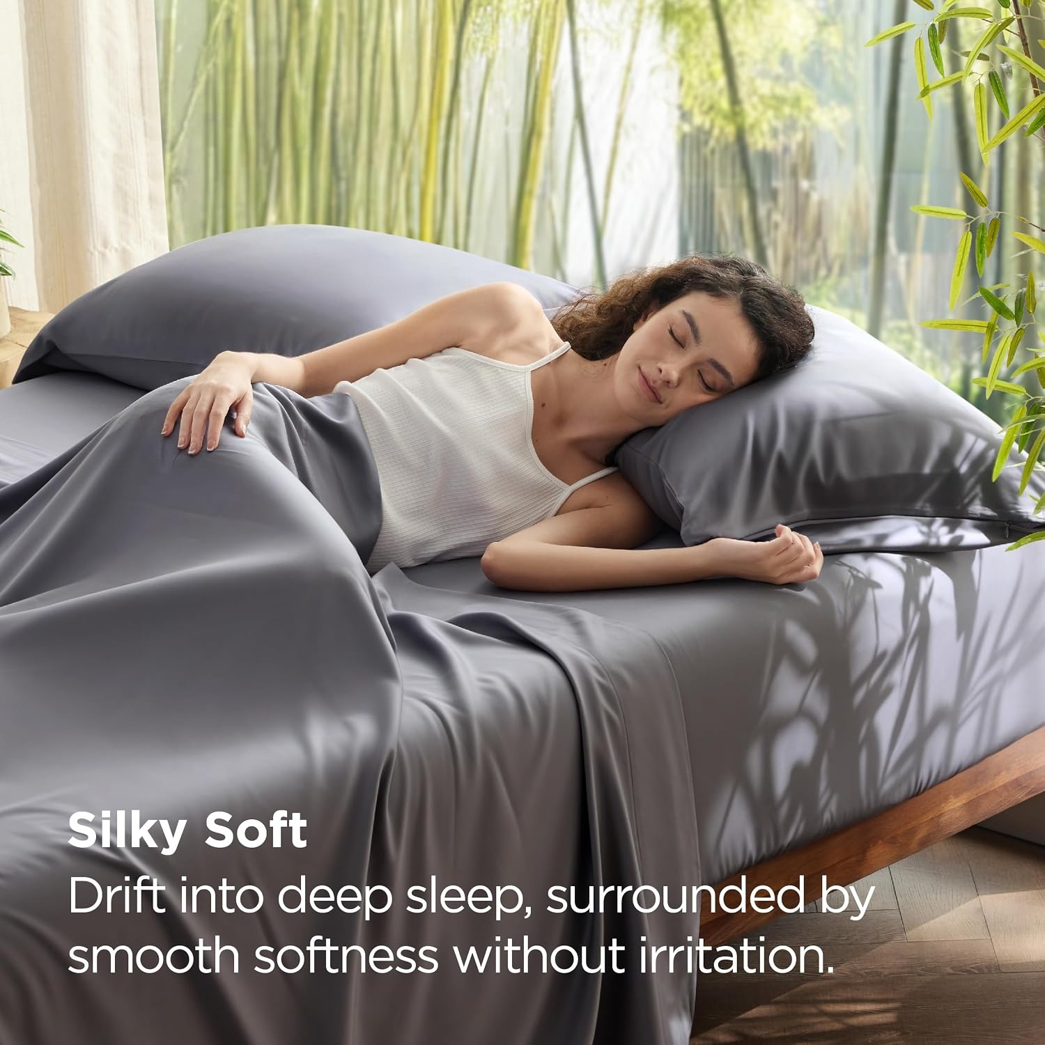 image:imageBedsure Cooling Pillowcase Bundle Cooling Fitted Sheet King