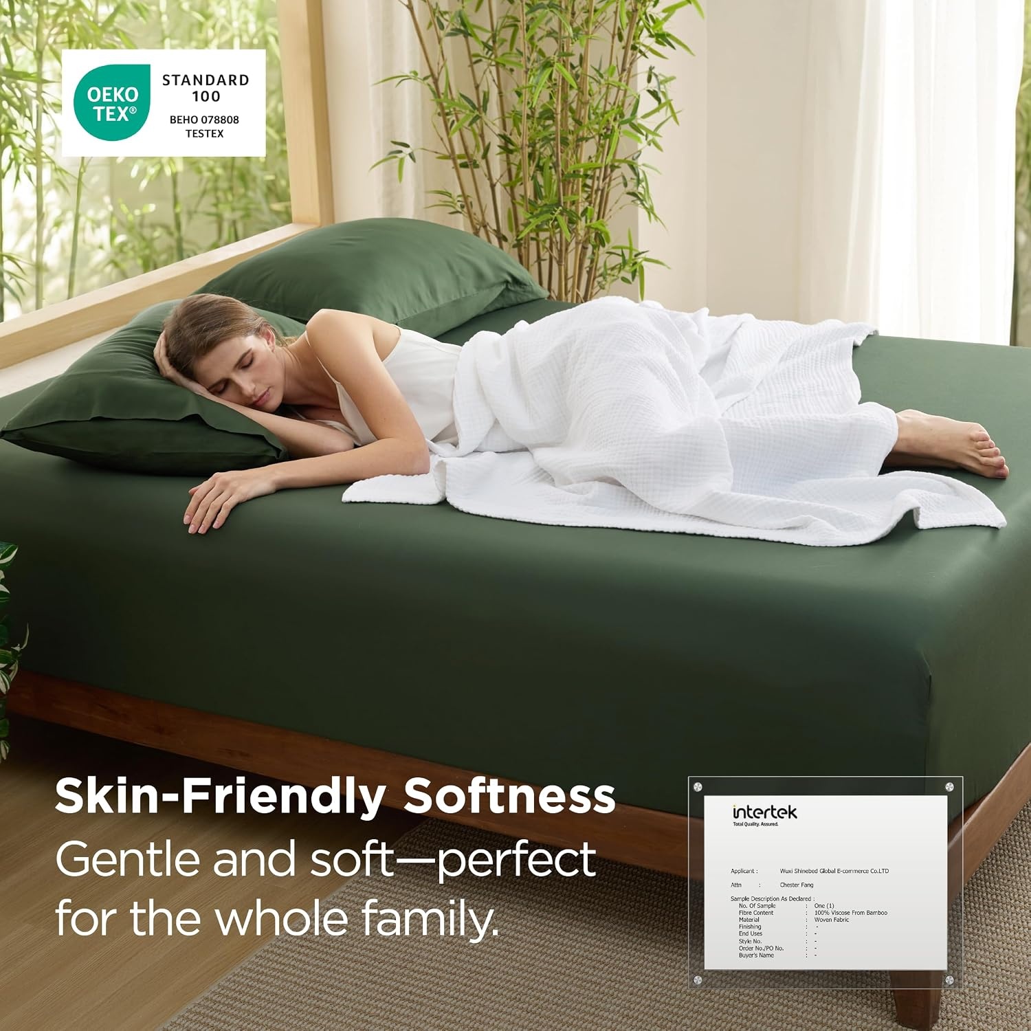 image:imageBedsure Cooling Sheets Bundle Cooling Fitted Sheet Queen