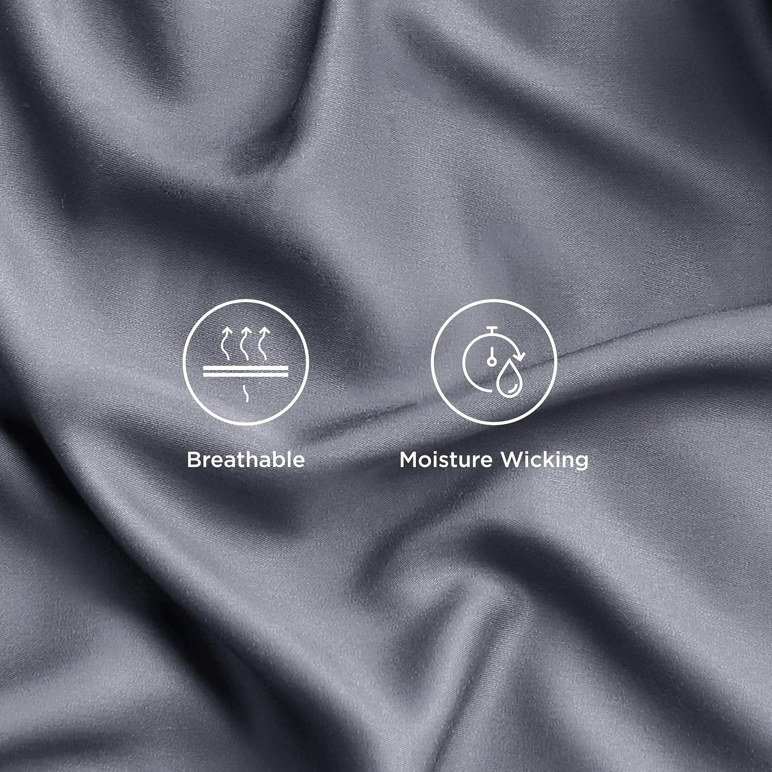 image:imageBedsure Cooling Sheets King Bundle King Size Sheets Grey