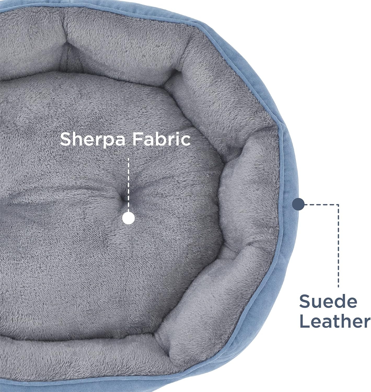 image:imageBedsure Cooling Small Dog Bed Round Washable 25 Inch Arctic Cooling Blue QMaxgt04 Cat Beds for Indoor Cats Comfort Cooling Summer Pet BedAntiSlip Bottomfor Puppies and KittensFrost Blue