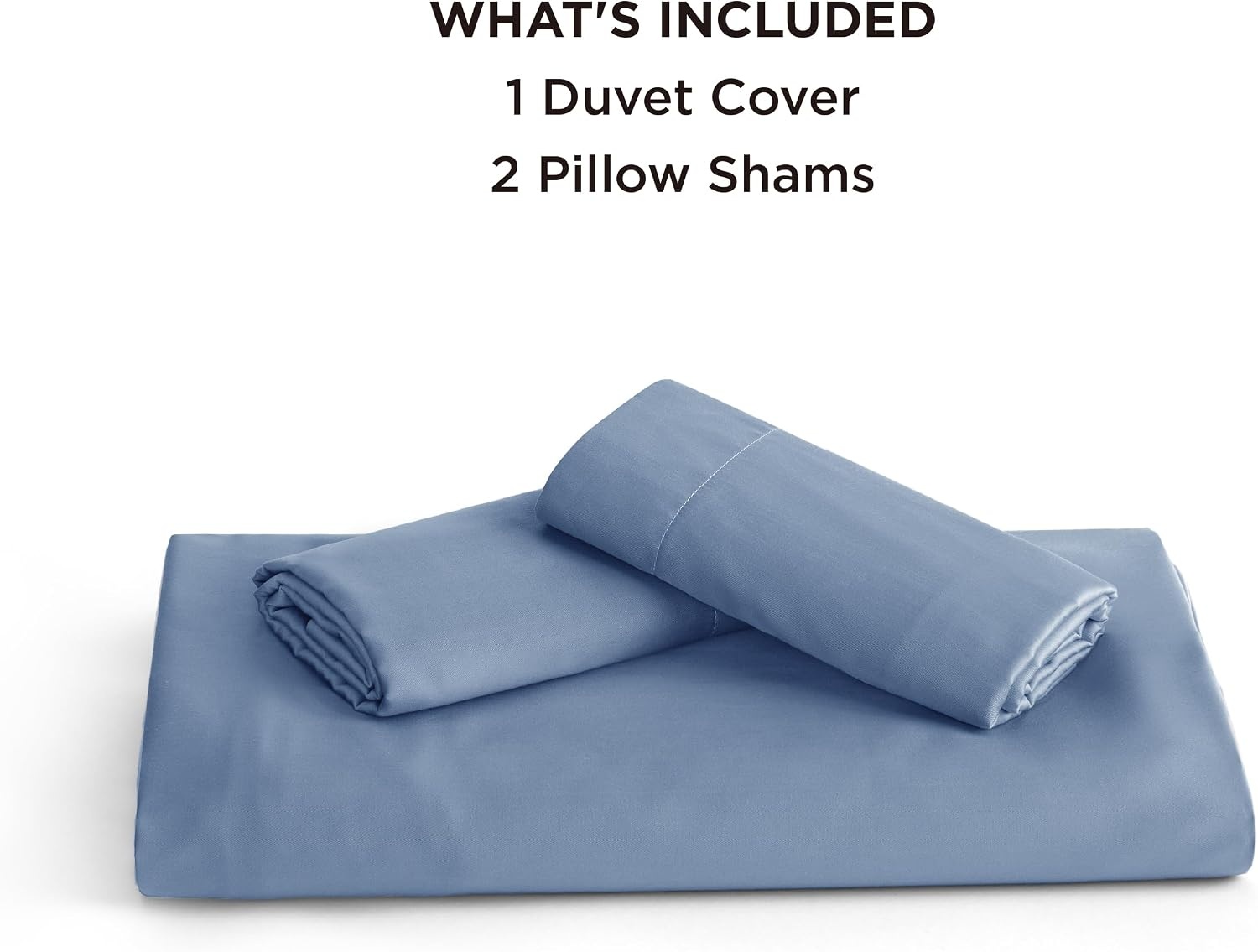 image:imageBedsure Dark Grey King Duvet Cover Set Cooling Lyocell Cotton Blend Silky Cooling Lyocell Cotton Breathable Hot Sleepers Moisture Wicking 8 Ties Zipper Closure 104x90 Comforter Cover10 Slate Blue No Comforter
