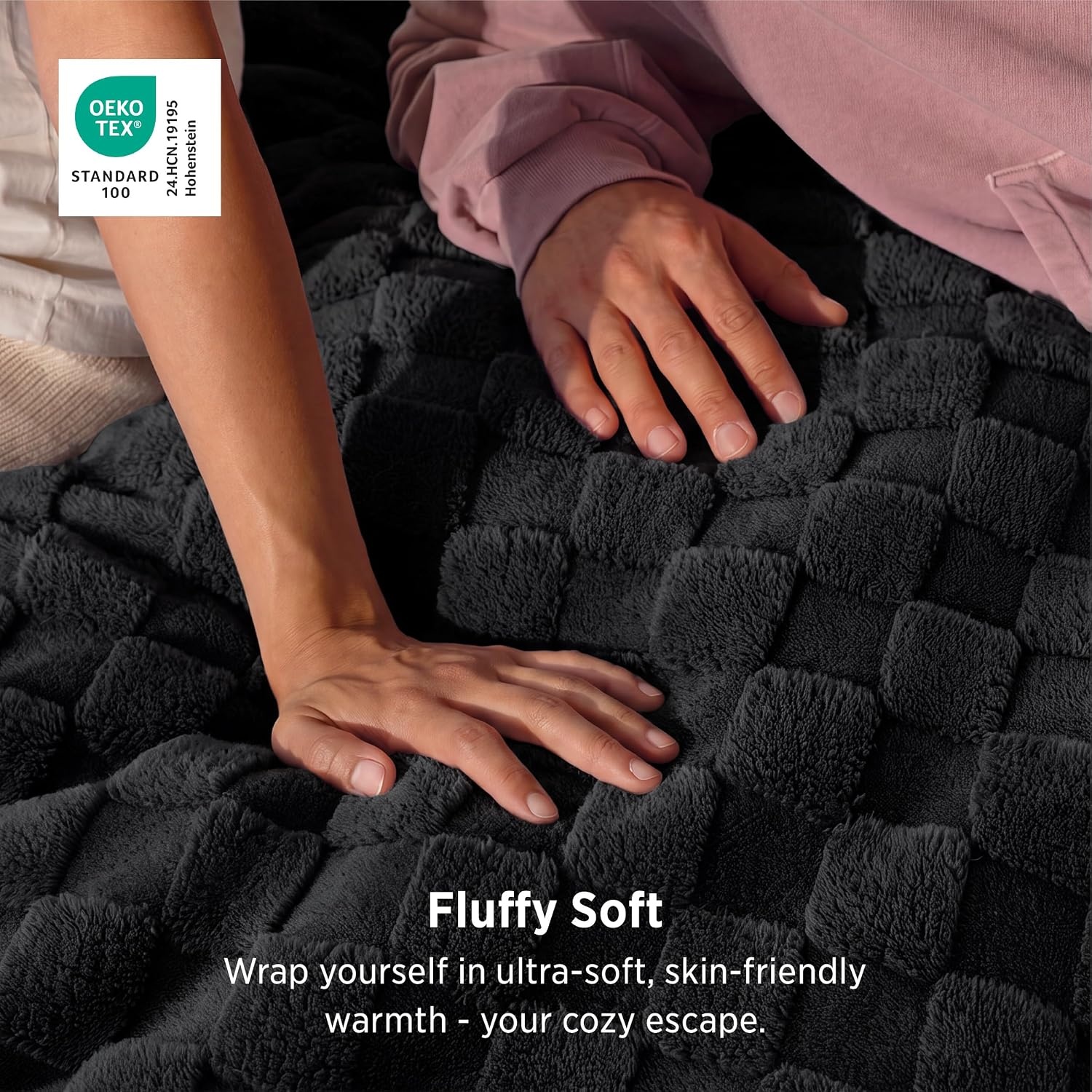 image:imageBedsure GentleSoft Sage Green Throw Blanket for Couch Checkered Cute Fleece Blankets Soft Cozy Summer Throw for Bedroom Home Decor Gifts for Mom Girls Green 50x60 InchesBlack