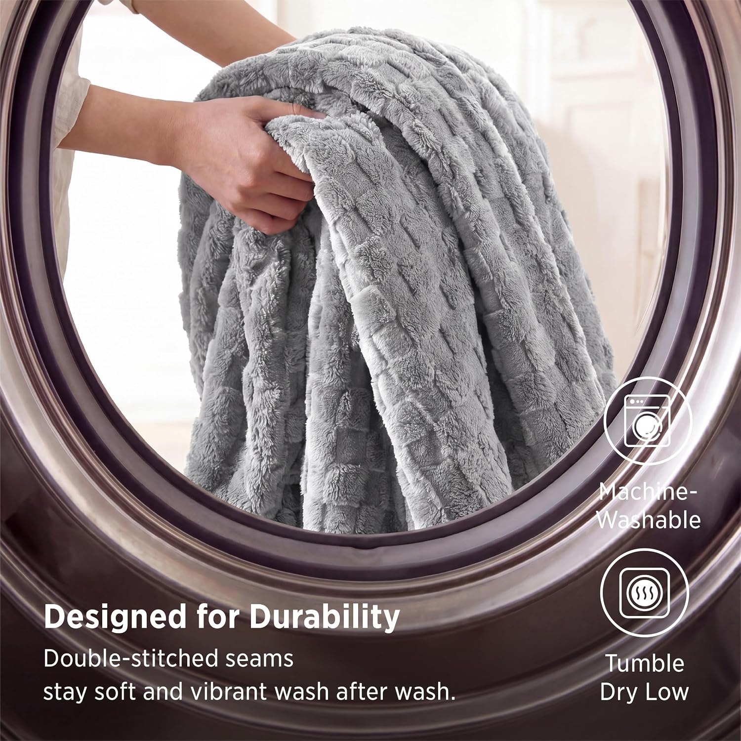 image:imageBedsure GentleSoft Sage Green Throw Blanket for Couch Checkered Cute Fleece Blankets Soft Cozy Summer Throw for Bedroom Home Decor Gifts for Mom Girls Green 50x60 InchesSilver Grey
