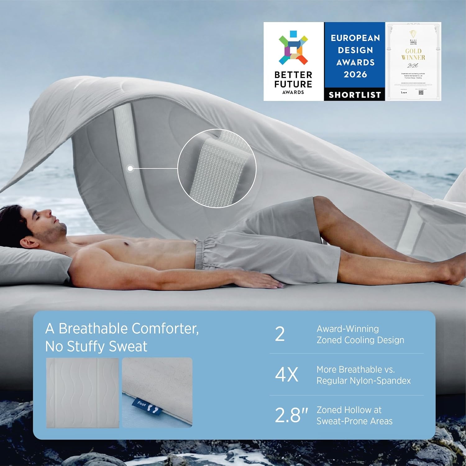image:imageBedsure Get Free 2 Cooling Pillow Case When You purches 1 Comforter