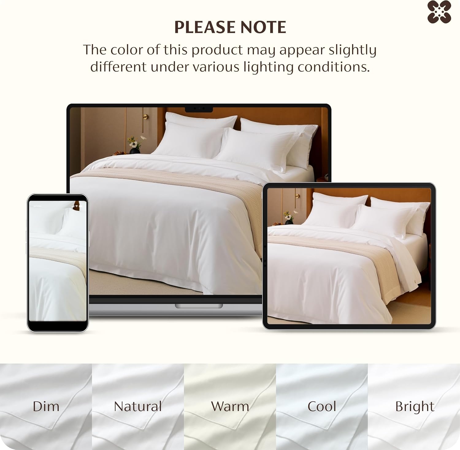 image:imageBedsure PureWoven 100 Giza Egyptian Cotton Duvet Cover King 104x90 CEA amp BV Certified Luxury Hotel Sateen Soft amp Breathable Bedding for AllSeason 8 Interior Ties 3 Pieces Navy Blue01 White