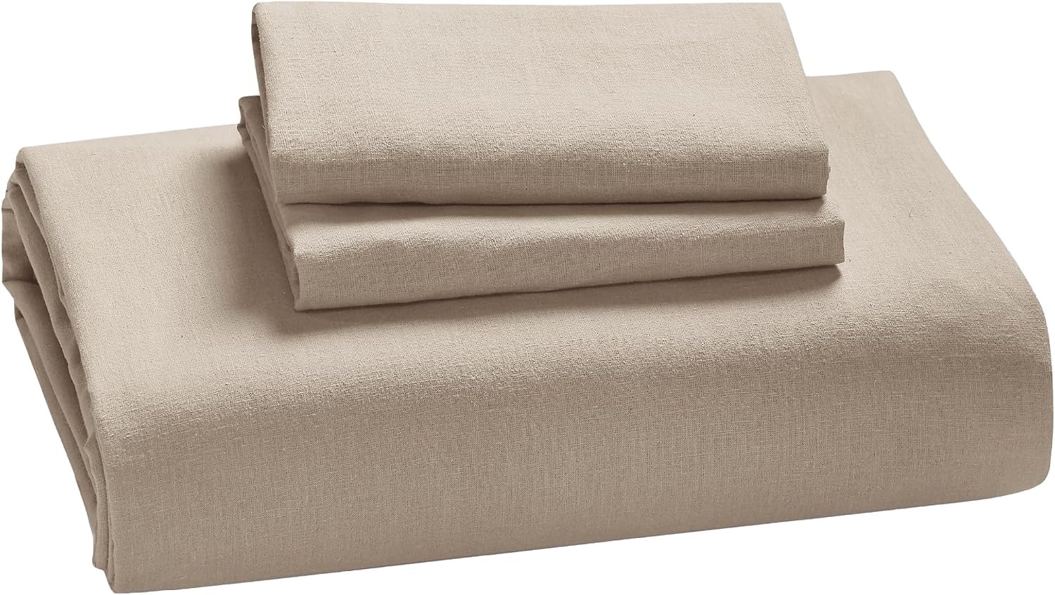 image:imageBedsure PureWoven Linen Duvet Cover Queen Linen Cotton Blend Natural PreWashed Cooling Duvet Cover for Hot Sleepers Breathable MoistureWicking Button Closure amp Corner Ties AllSeason04 Warm Tan No Comforter