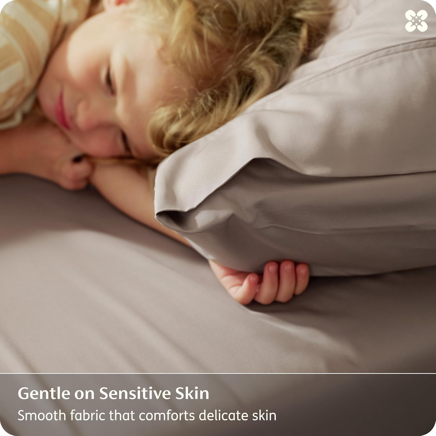image:imageBedsure PureWoven Organically Grown Bamboo Viscose King Size Sheets Set Cooling Bed Sheets for Hot Sleepers 18 Deep Pocket with Corner Straps Luxury Silky Soft Breathable OCS amp OekoTex White03 Light Brown
