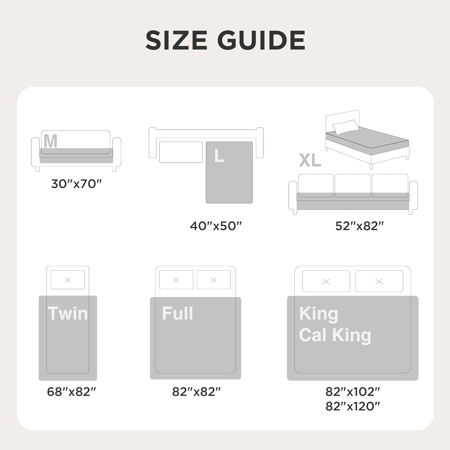 image:imageBedsure Waterproof Couch Cover for Sofa and Dogs Quick Drying 52x82IN Waterproof Blanket Washable for Large Dogs Couch Sofa Bed Cozy Lightweight Furniture Protector for Pet Cat Ash GreyCharcoal