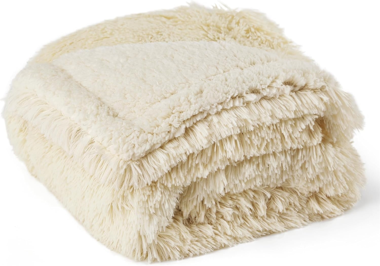 image:imageBedsure Waterproof Dog Blankets for Large Dogs Fluffy Faux Fur 6080 Plush Fuzzy Reversible Pet Blankets for Couch and Bed Soft Calming Throw Blanket Washable Dog Gift Twin SizeTiedye NavyCream