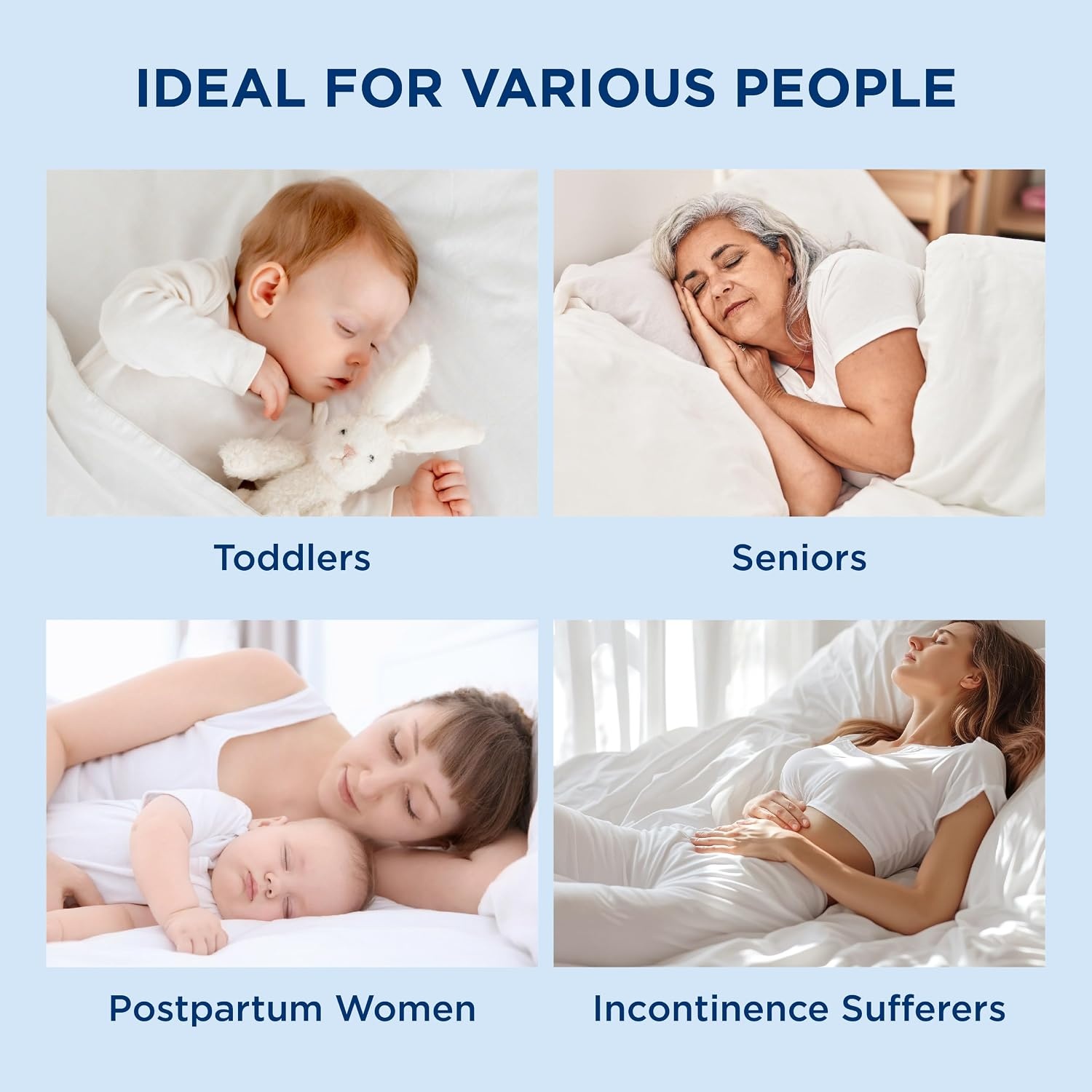 image:imageBedsure Waterproof Mattress Protector Queen Size Quilted Fitted Waterproof Mattress Pad Topper with 821 Inches Deep Pocket Noiseless Bed Cover Padded Machine WashableWhite 60x80 InchesWhite