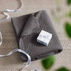 Bedsure 100% Cotton Blanket Queen Size for Bed – Cooling Breathable and Soft for Summer and Fall, Thick Cozy Waffle Weave Blanket Gifts for Women, White, 90×90 Inches(12 Dark Grey)