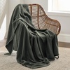 Bedsure 100% Cotton Blanket Queen Size for Bed – Cooling Breathable and Soft for Summer and Fall, Thick Cozy Waffle Weave Blanket Gifts for Women, White, 90×90 Inches(05 Olive Green)