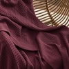 Bedsure 100% Cotton Blanket Queen Size for Bed – Cooling Breathable and Soft for Summer and Fall, Thick Cozy Waffle Weave Blanket Gifts for Women, White, 90×90 Inches(16 Burgundy)