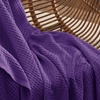Bedsure 100% Cotton Blanket Queen Size for Bed – Cooling Breathable and Soft for Summer and Fall, Thick Cozy Waffle Weave Blanket Gifts for Women, White, 90×90 Inches(18 Purple)