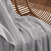 Bedsure 100% Cotton Blanket Queen Size for Bed – Cooling Breathable and Soft for Summer and Fall, Thick Cozy Waffle Weave Blanket Gifts for Women, White, 90×90 Inches(08 Grey)