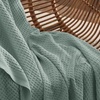 Bedsure 100% Cotton Blanket Queen Size for Bed – Cooling Breathable and Soft for Summer and Fall, Thick Cozy Waffle Weave Blanket Gifts for Women, White, 90×90 Inches(04 Sage Green)