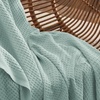 Bedsure 100% Cotton Blanket Queen Size for Bed – Cooling Breathable and Soft for Summer and Fall, Thick Cozy Waffle Weave Blanket Gifts for Women, White, 90×90 Inches(14 Mint)